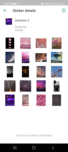 Aesthetic Stickers Screen 3