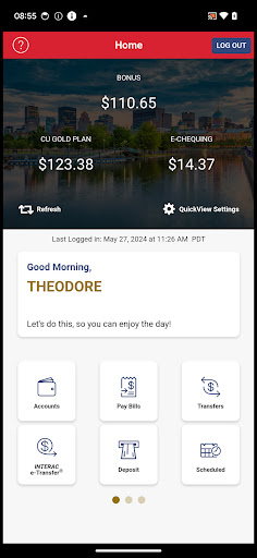 Frontline Credit Union Screen 2