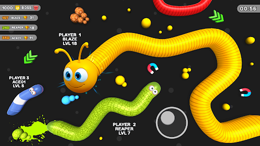 Worms Clash - Snake Games Screen 3