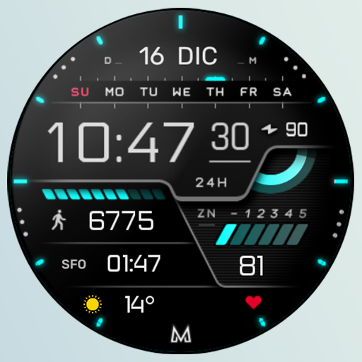 MD285: Digital watch face logo