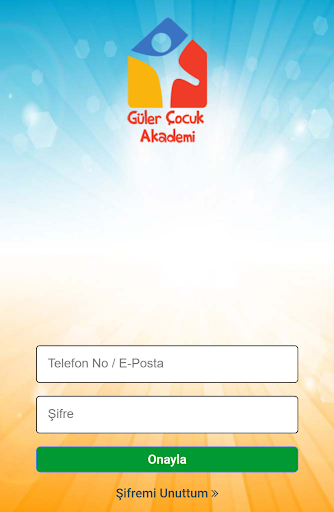 Android application Güler Çocuk Akademi screenshort