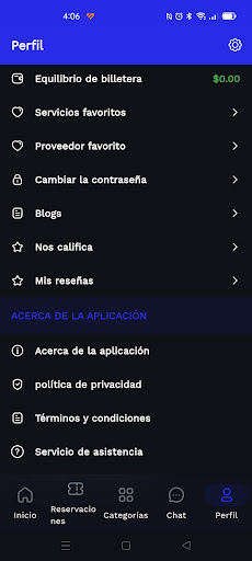 Android application EmpleameMX Provider screenshort