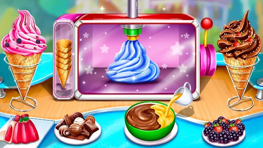 ice cream cone cooking games