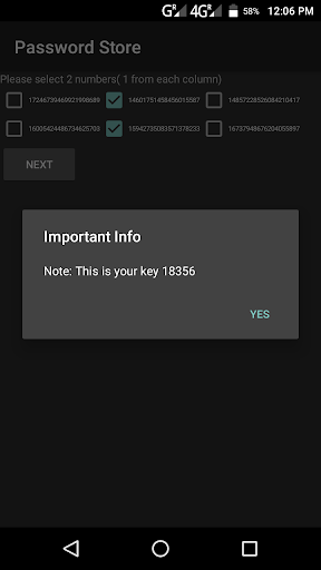 Android application PassFE screenshort