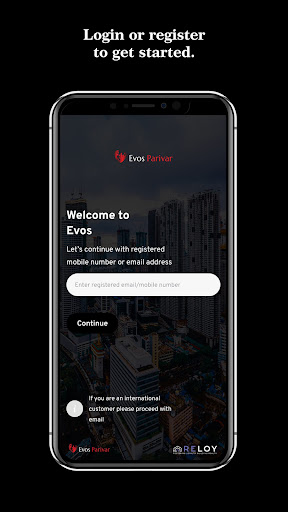 Android application Evos Parivar screenshort