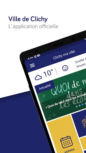 Android application Clichy ma ville screenshort