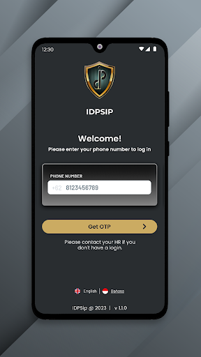 Android application IDPSip screenshort