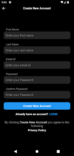Android application ES Sports screenshort