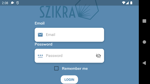 Android application Szikra Meeting Room Display screenshort