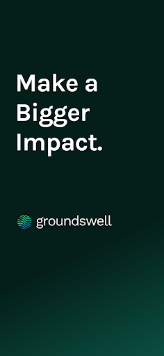 Android application Groundswell: Giving & Charity screenshort