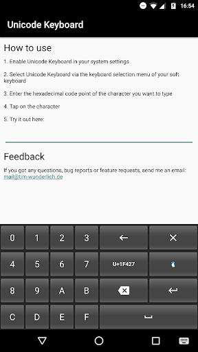 Unicode Keyboard Screen 2
