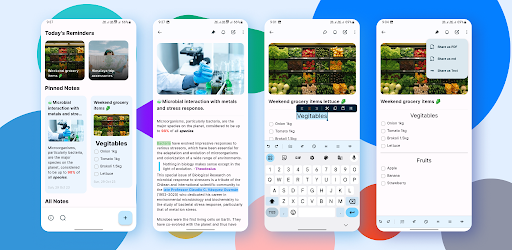 Android application QNOTE- مفكره ذكية 2024 screenshort