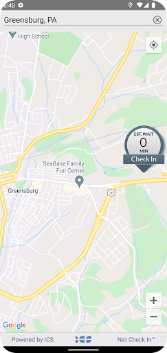 Android application Hillview Express Net Check-In screenshort