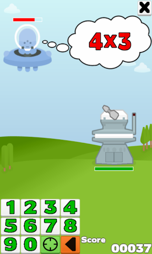 Android application The Multiplication Tables Game screenshort