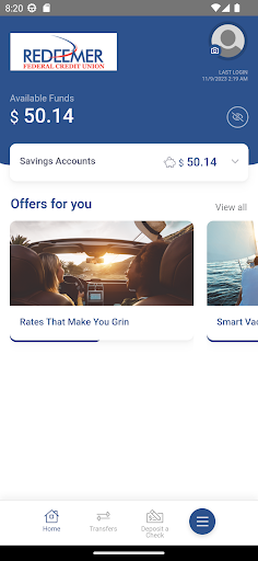 Redeemer FCU Mobile Banking Screen 3