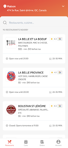 Android application LIVRO screenshort