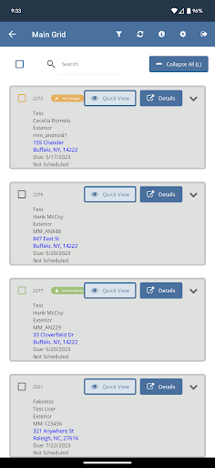 Android application Majesco Loss Control screenshort