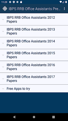 Android application IBPS RRB Office Assistant screenshort