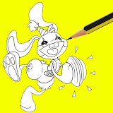how to draw bunzo bunny easy icon