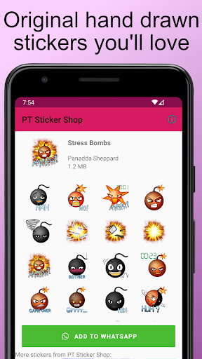 Android application Stress Bombs by PTSS screenshort