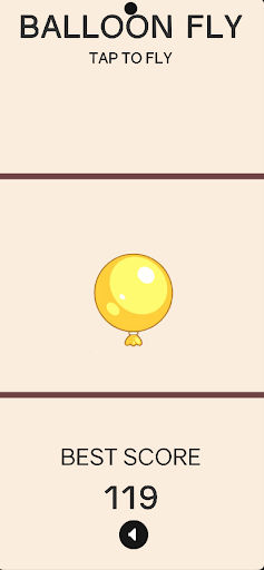 Android application Flappy Balloon flying balloon screenshort