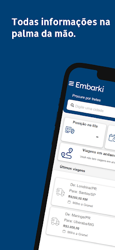 Android application Embarki - Motorista screenshort