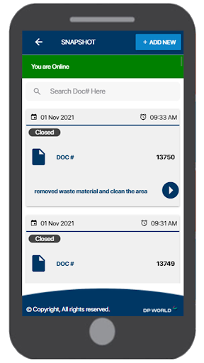 Android application DP World Jeddah HSE App screenshort