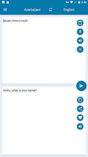 Azerbaijani English Translator Screen 2