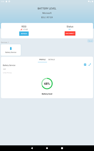 Screenshot of ST BLE Toolbox