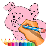 Drawing Cute Animals Connect the dots icon