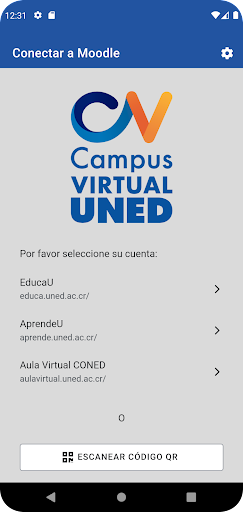 Android application Campus Virtual UNED screenshort