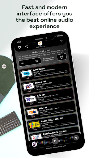 Radio Cyprus - Online FM Radio Screen 2