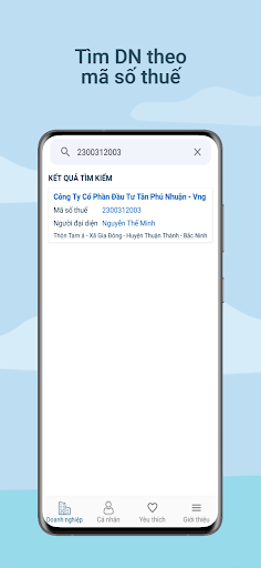 Tra Cứu Doanh Nghiệp VN Screen 3