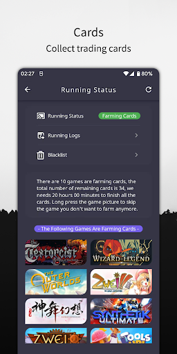 SteamX - Card Farmer for Steam Screen 2
