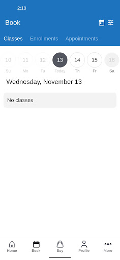 Iowa City Fitness App Screenshot