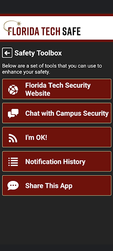 Florida Tech Safe Screenshot