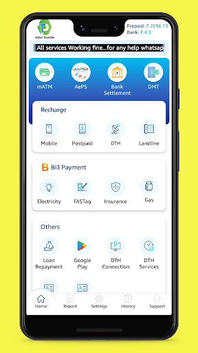 Android application Tejpay Telecom - Recharge App screenshort