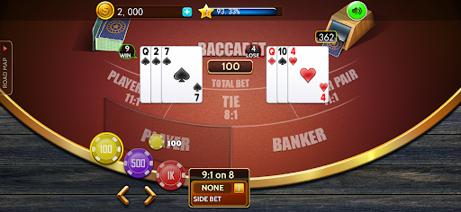 Baccarat casino offline card 10