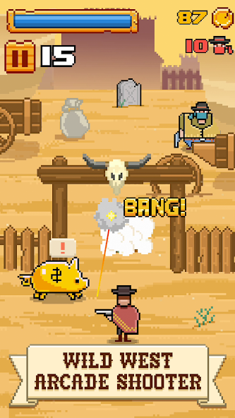 Timber West - Wild West Arcade Shooter 1.0.5 APK + Мод (Unlimited money) за Android