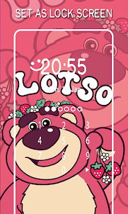 Cute Lotso Pink Bear Wallpaper