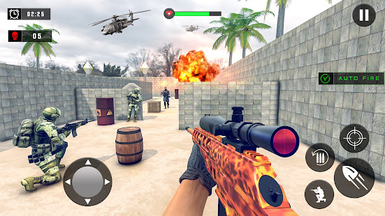 Fps Commando Gun Game 3d 1.0 APK + Mod (Unlimited money) untuk android
