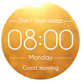 Alarm clock. Don't oversleep icon