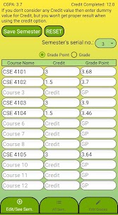 CGPA & GPA Calculator Pro Paid Apk for Android 4