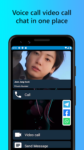 Jungkook Btz call and chat Screen 2
