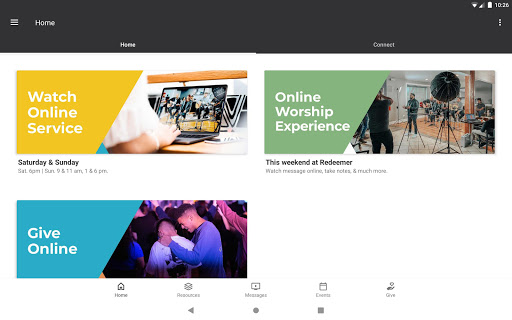 Screenshot of MyCOR: Church of the Redeemer