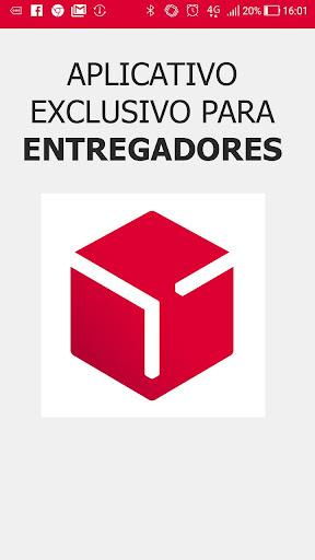 Android application JADLog - apenas entregadores screenshort