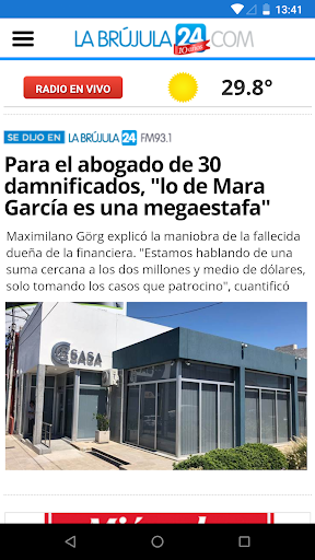 Android application La Brújula 24 screenshort