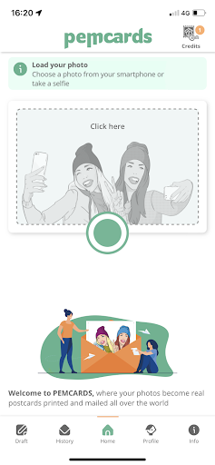 Android application PEMCARDS - photo postcard screenshort
