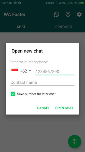 WA Faster : Quick Chat Screen 3