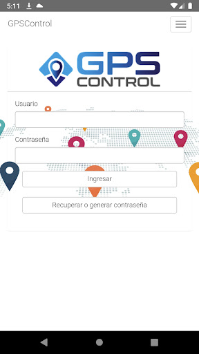 Android application GPS Control Chile screenshort